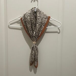 Elegant Brown and Cream Scarf
